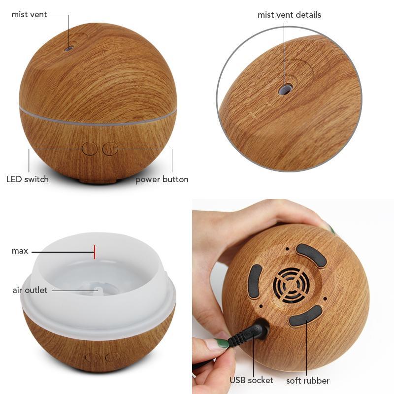 Wooden Design Cool Mist Humidifier